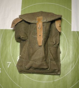 Ussr Magazines Ammo Pouch Canvas Bag For 3 Mags Soviet Military Surplus
