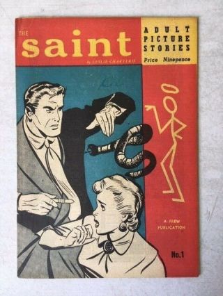 Leslie Charteris The Saint Adult Picture Stories No 1 Australian Rare Comic