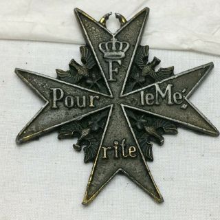 Vintage French German Medal Pour Le Merite Cast Metal