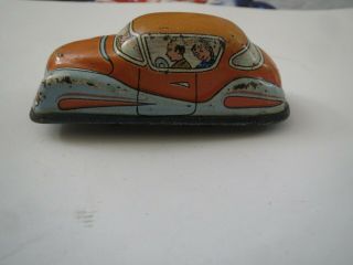 Vintage 1950s Tin Litho Friction Vehicle Made In Japan Wind Up Toy