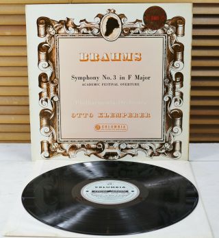 Sax 2351 (b/s 1st Ed) Brahms: Symphony No.  3 In F Major Klemperer