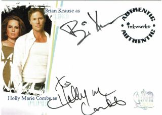 Charmed Destiny Dual Autograph Card A2 Brian Krause Holly Marie Combs Leo Piper