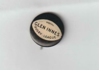 Vintage Glen Innes Rugby League Football Club Badge.  1950 