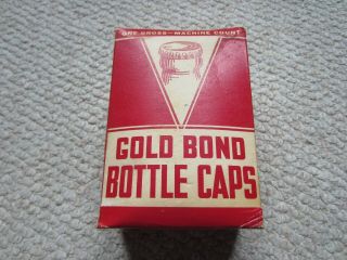 Box Of Gold Bond Bottle Caps; Bond Crown And Cork Company,  Wilmington,  Delaware