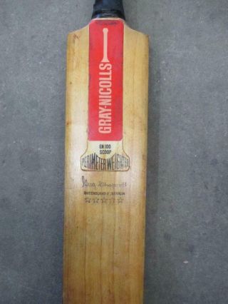 Cricket bat,  Gray Nicolls,  GN 100 Scoop,  Greg Chappell signature,  vintage 2