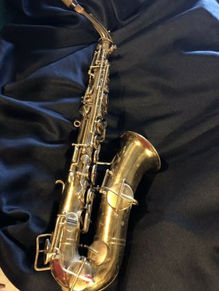 Vintage Lyon And Healy American Professional Sax Low Pitch Saxophone Rare 1914
