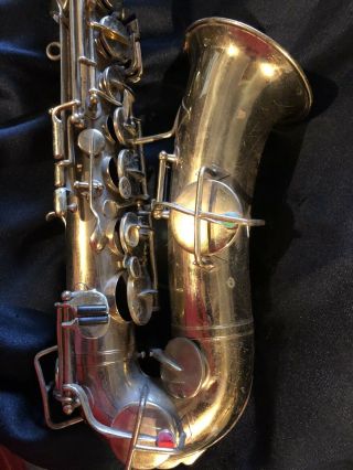 Vintage Lyon And Healy American Professional Sax Low Pitch Saxophone Rare 1914 3