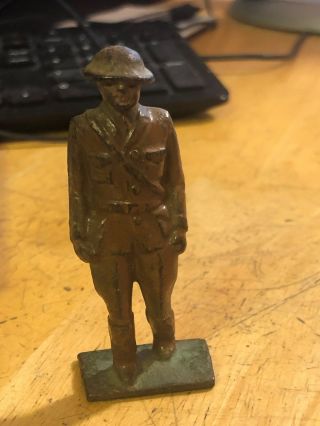 Vintage Antique Lead Barclay Manoil Soldier Marching Or Walking