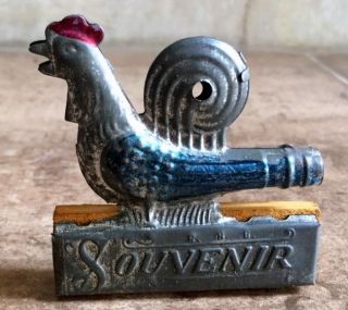 Old Vintage Small Size Hen Shaped Souvenir Mouth Organ Germany