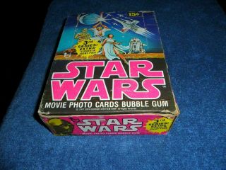 1977 Topps Star Wars 3rd Series Wax Box Series 3 Pink Packs (36) (caljeff)