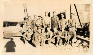 Vintage 1940s Snapshot Black White Photo 52nd Naval Construction Battalion