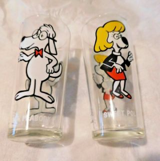 Pepsi Collector Series Glasses Sweet Polly & Mr.  Peabody