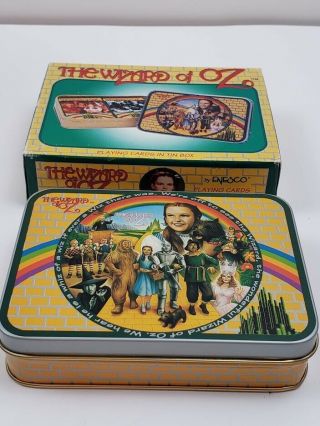 Wizard Of Oz 2 Decks Of Playing Cards In A Decorative Tin Container
