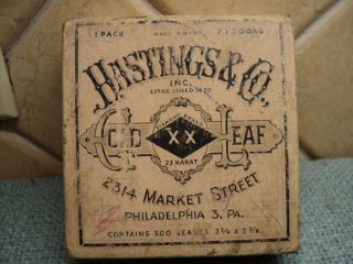 Vintage Hastings & Co.  Gold Leaf " 4 Envelopes & 2 Partials "