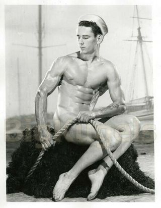 1950s Vintage Mizer Amg Male Nude Leonard Chambers Handsome Sailor