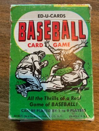 Vintage 1957 Ed - U - Cards Baseball Card Game