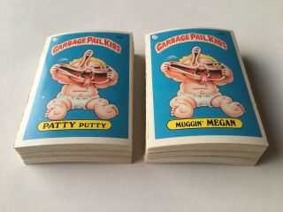1985 Topps Uk Garbage Pail Kids Near Set 2nd Series Gpk Mini Os2 Near Cards