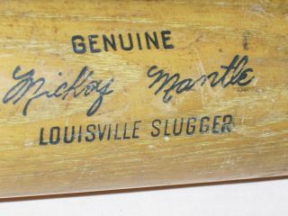 Old Vintage Mickey Mantle Louisville Slugger 125 Baseball Bat 35 Inch Long