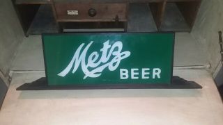 Vintage Metz Beer Advertising Sign 1940 