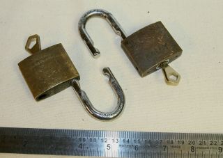 2 X Abloy 3045 Padlocks W/ 2 Keys - High Security - Made In Finland