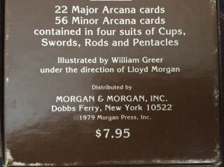 Rare Vintage 1979 Morgan Greer 78 Tarot Card Deck & Booklet 3