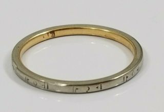 Vintage 14k White Gold Wedding Band Ring Size 7