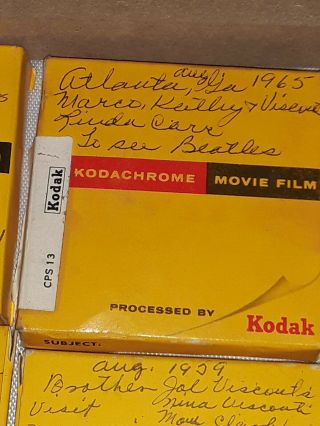 Vintage 8mm Home Movie Film 50 ' s and 60 ' s.  Going to see the Beatles in Atlanta 2