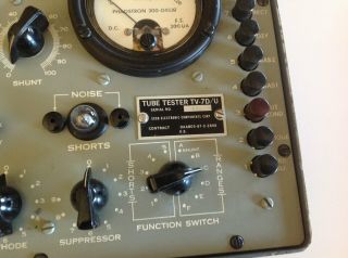 Hickok TV 7/U Vintage Military Electron Tube Tester 2