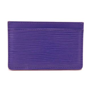 Louis Vuitton Porte Carte Card Case M6032g Epi Leather Figue Purple Vintage Lv