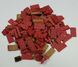 Vintage Wood American Bricks.  Toy Building Blocks.  Made By Halsam.  1,  Pounds.