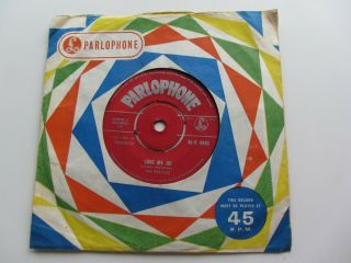 The Beatles 1962 Love Me Do Red Parlophone P T Tax Code