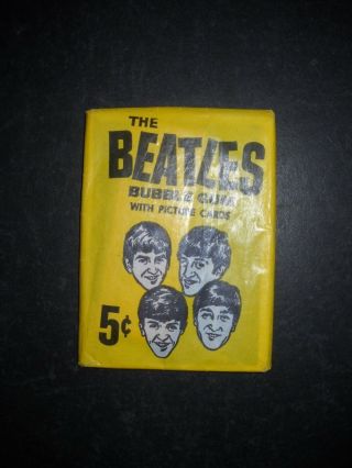 1964 Beatles Card Pack O - Pee - Chee No Holes Tight Seal