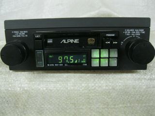Alpine 7256 Highpower Am/fm Cassette Radio Knob (shaft Style) Vintage Old School