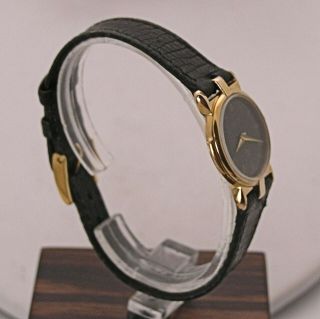 Classic Vintage Gucci 18K Gold Plated Ladies Watch 3400F L w/ Gucci Band 2