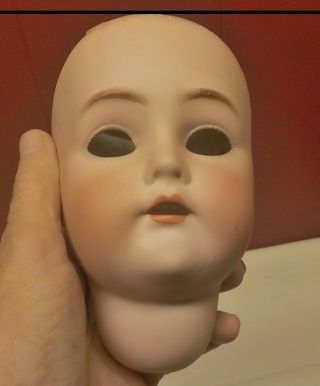 Antique German Simon Halbig K & R 66 Bisque Doll Head Only/ Large W / Eyes