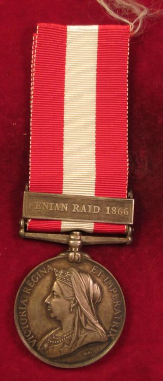 Fenian Raid 1866 Canada General Service Medal 13th Batt (rhli) Battle Of Ridgeway