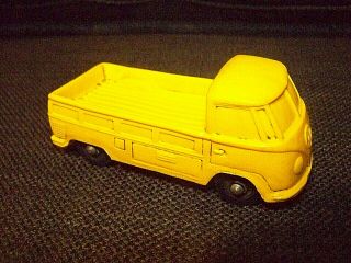 Vintage - - Rubber - - Volkswagen Combi Pick Up Yellow - - - -