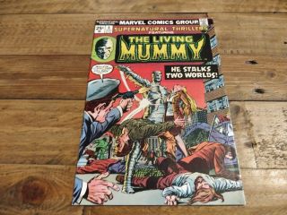 Supernatural Thrillers 8 Vf/nm 9.  0 Living Mummy Marvel 1974