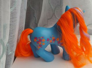 Vintage My Little Pony G1 Tuneful ' 85 hasbro blue orange unicorn 3