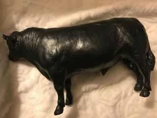 Rare Vintage Breyer Horse Animal 365 Black Angus Bull Livestock