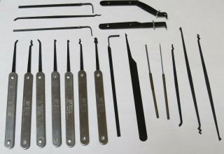 19 Piece HPC Deluxe Lock Pick Set with Leather Carrying Case Made in the USA 2