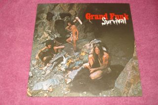Grand Funk " Survival " Near With Photo Inserts Classic Rock Lp Vinyl Record