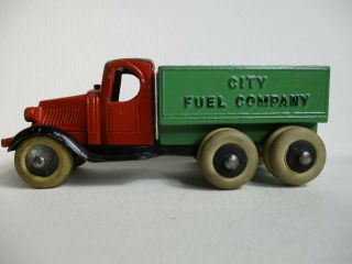 Vintage Tootsietoy No.  0804 Mack Coal Truck 1933 4 " Orange And Green