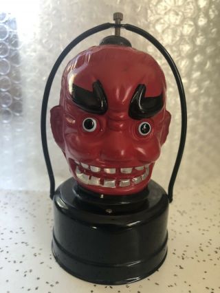 Vintage Devil Battery Operated Lantern Light Halloween Toy