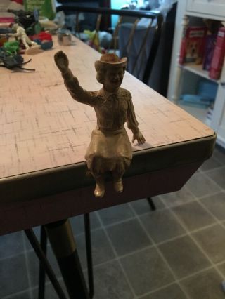 Vintage Dale Evans Rubber Sitting Figure For Roy Rogers Chuck Wagon Set - Ideal
