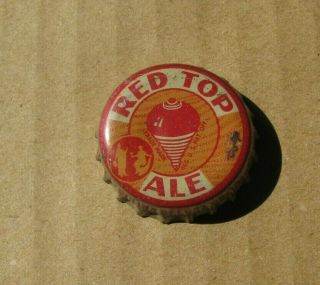 Red Top Ale Cork Beer Cap With North Carolina Tax Cincinnati Ohio Vintage Crown
