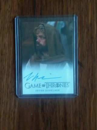 Game Of Thrones Season 5 Peter Dinklage As Tyrion Lannister Fb Auto Autograph