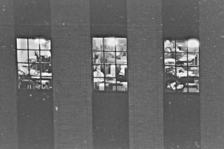 Vtg 1950s 35mm Negative Nyc Office Building Looking Into Window Candid 1023 - 29
