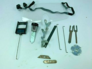 Vintage Mattel Power Shop Parts 1964 31993 Blades Safety Glasses Wing Nuts