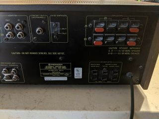 Vintage Pioneer SX - 850 AM/FM Radio Tuner Stereo Receiver ONE CHANNEL 3